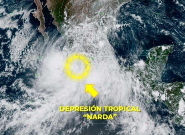 Prevén lluvias torrenciales en seis estados por ‘Narda’