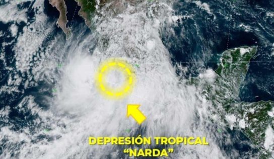 Prevén lluvias torrenciales en seis estados por ‘Narda’