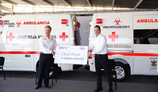 Encabeza Gobernador entrega de ambulancias a la Cruz Roja Mexicana Delegación Querétaro