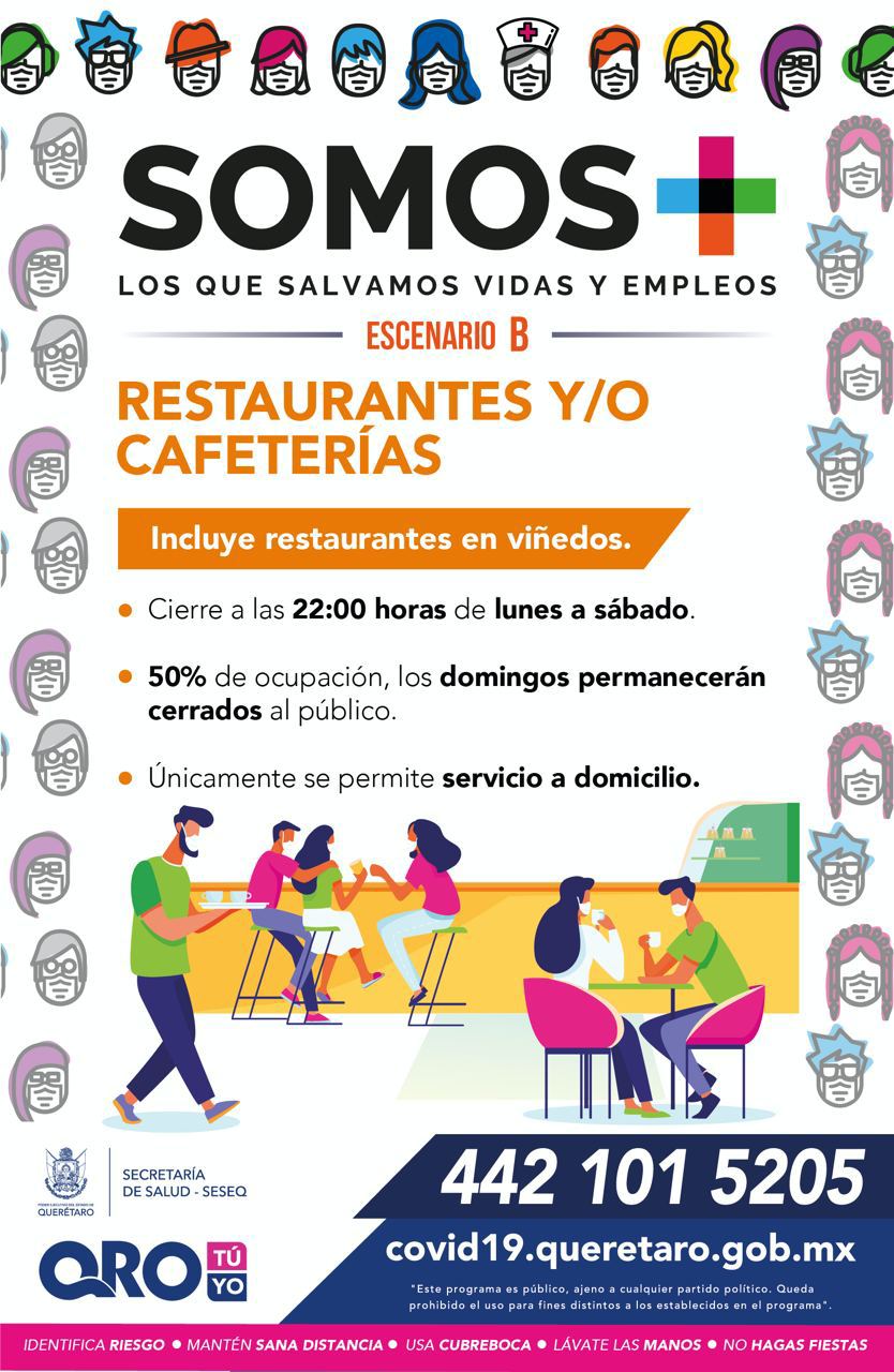 nuevas-restricciones-restaurantes-cafeterias-covid19-queretaro-el-infografico