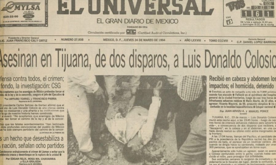 Una crónica a detalle del magnicidio de Luis Donaldo Colosio