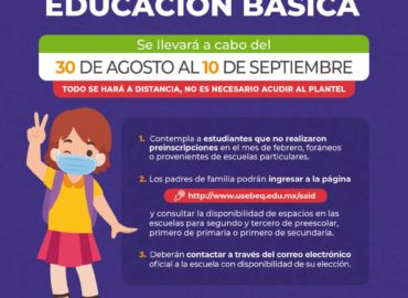 Inscripción extemporánea en educación básica, para el ciclo escolar 2021-2022