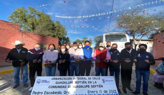 ENTREGA DE OBRA EN BENEFICIO A 2,266 HABITANTES EN LA COMUNIDAD DE GUADALUPE SEPTIÉN