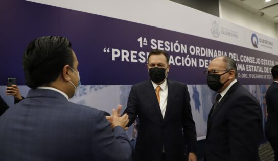 Acude Luis Nava en la presentación del Programa Estatal de Seguridad 2022-2027