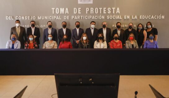 Rinde protesta el Consejo Municipal de Participación Social de la Educación