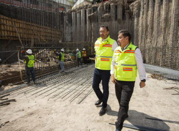 Supervisa Gobernador avance de cárcamo en Paseo 5 de Febrero