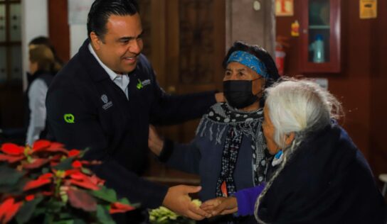 Luis Nava y Arahí Domínguez supervisan el Albergue Yimpahí