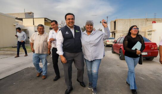 Luis Nava entrega acciones de Mejoramiento de Condominios en Rancho San Pedro