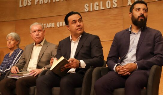 Asiste Luis Nava a presentación del Libro “Los Propietarios de la Hacienda de Juriquilla Siglo XVI-XX”