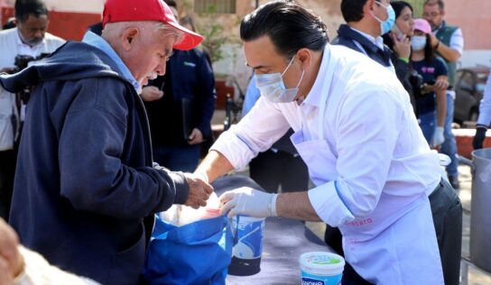 Supervisa Luis Nava la operación del programa “Comedor Contigo”