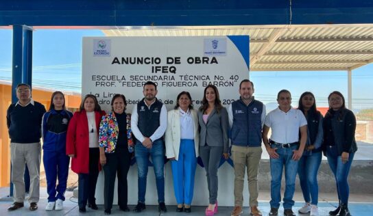 GOBIERNO DE PEDRO ESCOBEDO ANUNCIA OBRAS PARA PLANTELES EDUCATIVOS