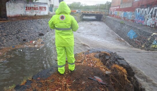 Atento el Municipio de Querétaro ante las lluvias