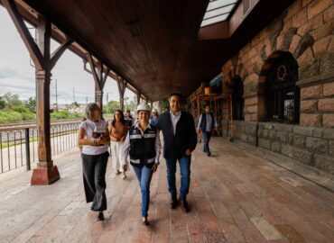 Supervisa Luis Nava obra de restauración de la Antigua Estación del Tren