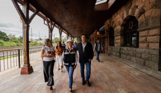 Supervisa Luis Nava obra de restauración de la Antigua Estación del Tren