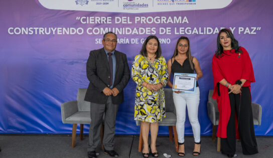 Claudia Martínez clausura programa de paz social, en El Marqués