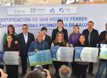 Certifica SESA a San Vicente Ferrer como Comunidad Saludable