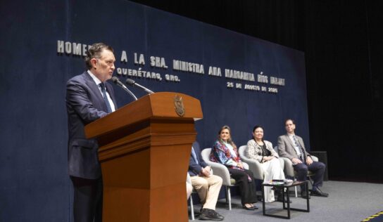 Reconoce Gobernador a la Ministra Ana Margarita Ríos Farjat