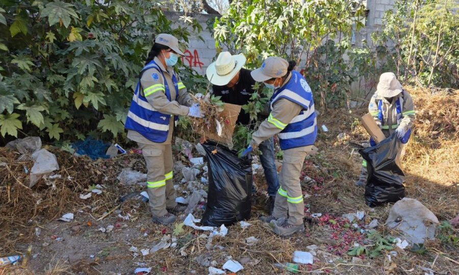Realiza gobierno municipal de El Marqués jornada integral de limpieza en La Providencia, Saldarriaga