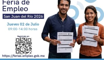 Invita Secretaría del Trabajo a Feria de Empleo en San Juan del Río