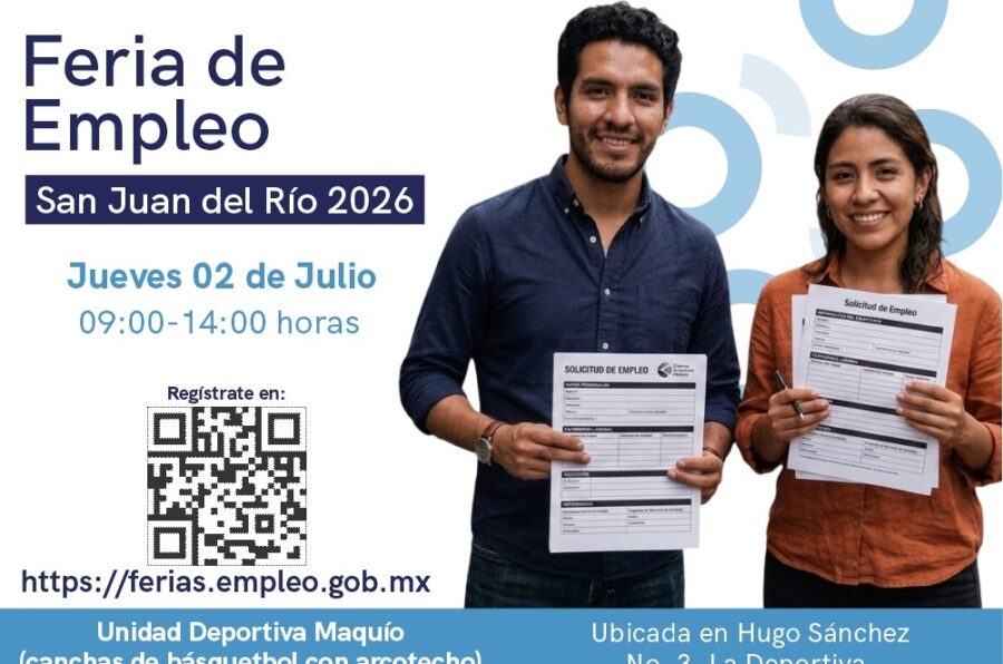 Invita Secretaría del Trabajo a Feria de Empleo en San Juan del Río
