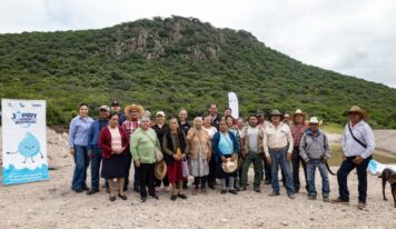 JAPAM sigue fortaleciendo la recarga del manto acuífero con la entrega del bordo de regulación en el Ejido Cerro Gordo