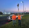 Supervisa Felifer Macías la instalación de luminarias LED en el Libramiento Surponiente