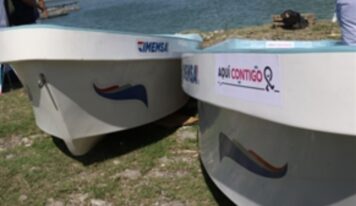 Entrega SEDEA equipo a pescadores de Cadereyta